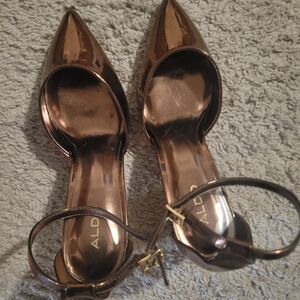 ALDO Metallic Bronze Pointed Heels